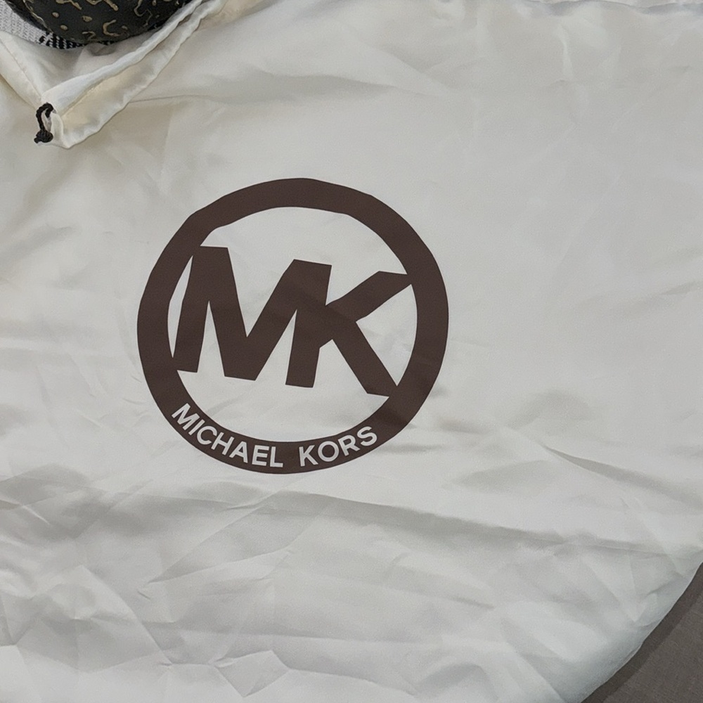 NWT MK BROWN Large Brown Bag w/Gold Trim and Chain Strap-Hamilton Speccio - Picture 6 of 11